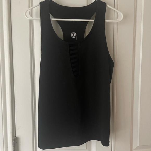 POP Fit Tops - POP Fit Black Racerback Tank Top